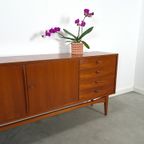 Vintage Teak Fineer Dressoir Met Lades thumbnail 7