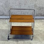 Opvouwbare Serveerwagen Trolley Bremshey & Co 1970s thumbnail 9