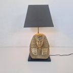 Hollywood Regency Tafel Lamp Farao Deknudt Jansen Stijl. thumbnail 4