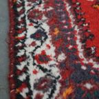 Gaaf Vintage Oosters Vloerkleed Met Onder Andere Een Mooie Fel Rode Kleur 114x69cm thumbnail 5
