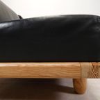 Brutalist Style Sofa Set In Black Leather thumbnail 13