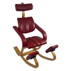 Peter Opsvik - Stokke - Duo Balance (Design Form 1991) Ergonomically Shaped Rocking Chair - Red L thumbnail 5