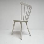 Set Witte Vintage Spijltjesstoelen, 1970’S thumbnail 11
