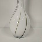 Hoge'handgemaakte Designvaas Met Zwarte Opgelegde 'glas' Lijnen thumbnail 5