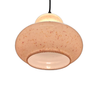 Vintage Hanglamp Met Glazen Opaline Kap thumbnail 9