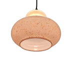 Vintage Hanglamp Met Glazen Opaline Kap thumbnail 8