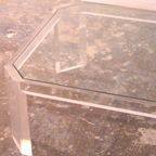 David Lange Lucite And Glass Coffee Table thumbnail 14
