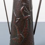 Unique Italian Mid-Century Copper Vase/Pot / Vaas / Bloempot From 1950’S thumbnail 9