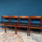 4x Vintage Deens Design Stoelen, Jaren '60 thumbnail 6