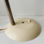 Sis Wit Metalen Bureaulamp , Jaren 60 thumbnail 4