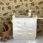 Vintage Commode Met Plankje Retro Babykamer Kast thumbnail 4