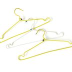Set Van 2 Draadmetalen Vintage Kleerhangers, Geel - Wit thumbnail 7