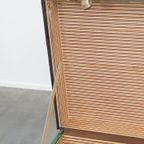 Grote Originele Antieke Reiskist/ Salontafel Uit Begin 1900 Met Handvaten En Opvallende Kleuren thumbnail 11