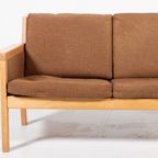 Mid-Century Hans Wegner Sofa / Bank /  3 Zitsbank Model Ge55 By Getama thumbnail 4