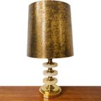 Hollywood Regency Tafellamp Messing En Marmer Goud thumbnail 2