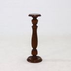 Decorative Solid Wooden Pedestal 1970S thumbnail 2
