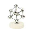 Vintage Atomium Beeldje Chroom Keramiek Expo 58 Souvenir thumbnail 11