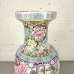 Grote Vintage Chinese Vaas (62Cm) thumbnail 6