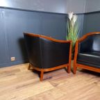 Donkerblauwe Vintage Clubfauteuil 2 Stuks Prijs P/St thumbnail 18