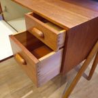 Vintage Deense Make-up Kaptafel Spiegel Make Up Opmaak Tafel thumbnail 10