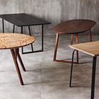Tafel Woody - Black Noir - L70 X W70 X H4 - Jacques - Set/4 Poten thumbnail 2