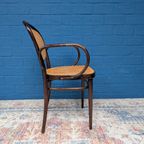 7x Vintage Rotan Stoelen, Model 215r, Thonet thumbnail 8
