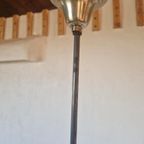 Art Deco Lamp Blauw Glas Chrome thumbnail 7