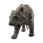 Mid Century Lederen Panter Beeld Papier Mache Verzamelitem thumbnail 5