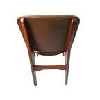 Set Van 4 Vintage Eetkamerstoelen Teakhout/Bruin Skai, Jaren '60 thumbnail 7