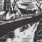 Houtsnede Van Frans Masereel: Lissewege thumbnail 2