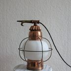 Maritieme Vintage Lamp - Koper / Messing thumbnail 6