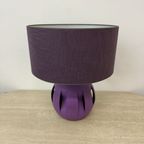 Purple Ceramic Table Lamp , 1970S thumbnail 5