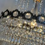 Grote Vintage Design Kristallen Brons Zak Kroonluchter thumbnail 16