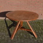 Ronde Landelijke Boeren Keukentafel Met Klapblad thumbnail 2