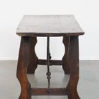 Karaktervolle 18e-eeuwse Antieke Spaanse Side Table/ Eettafel Met Een Prachtig Patina thumbnail 4
