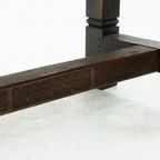 Artisan Handcarved Solid Tropical Wooden Dining Table 1920S thumbnail 17