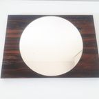 70's Vintage Spiegel Palissander Retro Spiegel thumbnail 3
