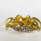 Barovier & Toso - Murano - Asbak - Glas - Amber - Zilverdeeltjes - 1950'S thumbnail 3