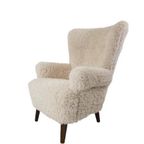 Artifort Oorfauteuil Grote Zetel Teddy Pluche Armchair Crème thumbnail 6