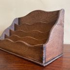Postbakje Bureau Brievenbakje Eiken Art Deco 1930 Frans thumbnail 11