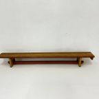 Vintage Wooden School Bench , 1970’S thumbnail 2