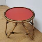 Vintage Rotan, Rattan, Bamboe Salontafeltje, Bijzettafeltje thumbnail 8