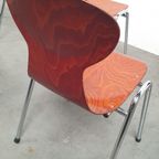6x Eromes Pagholz Industriële Stapelbare Design Stoel thumbnail 16