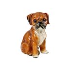 Boxer Puppy Beeld Sculptuur Hond Keramiek Figuurtje 16Cm thumbnail 5