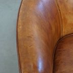 Geweldige, Unieke Vintage Schapenleren Design Fauteuil Van Bart Van Bekhoven thumbnail 13