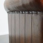 Stijlvolle Schapenleren Design Fauteuil/ Armchair In Een Warme Cognac Kleur thumbnail 12