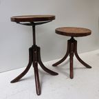 Set Van 2 Industriele Vintage Draaikrukken In Thonet Stijl, Begin 1900 thumbnail 8