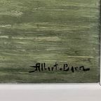 Albert Bern (1898-1968) "zeegezicht". Impressionisme. Olieverf Op Doek. thumbnail 7