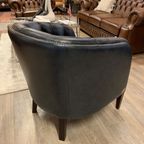 Showroommodel The York Chesterfield Fauteuil Jeans Blauw thumbnail 5