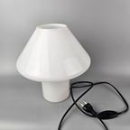 Fantastische Vintage "Mushroom" Lamp Gemaakt Van 1 Stuk Wit Opaalglas / Melkglas thumbnail 12